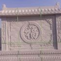 海南 芝麻白花岗岩屏风，照壁，影壁