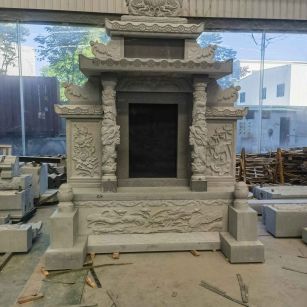 海南 芝麻灰高档墓碑、土墓，一套也支持定做