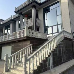 海南 芝麻白别墅阳台栏杆，楼梯栏杆