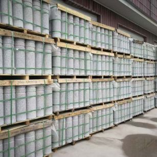 海南 芝麻白挡车柱、阻车桩、隔离柱