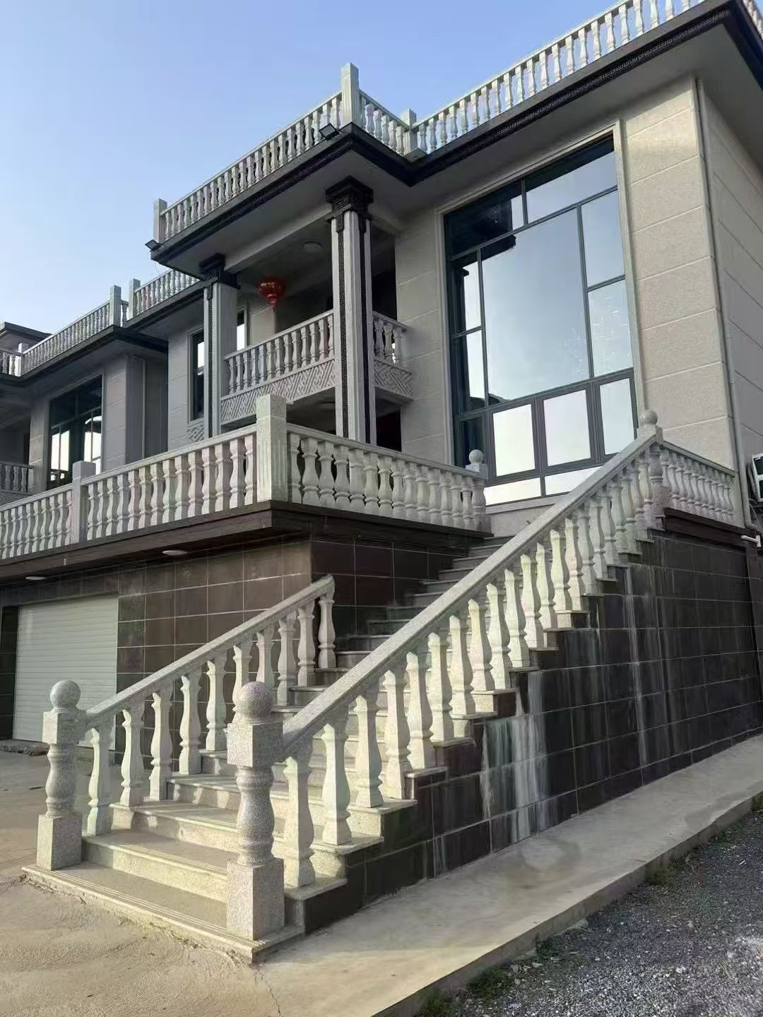 海南 芝麻白别墅阳台栏杆，楼梯栏杆