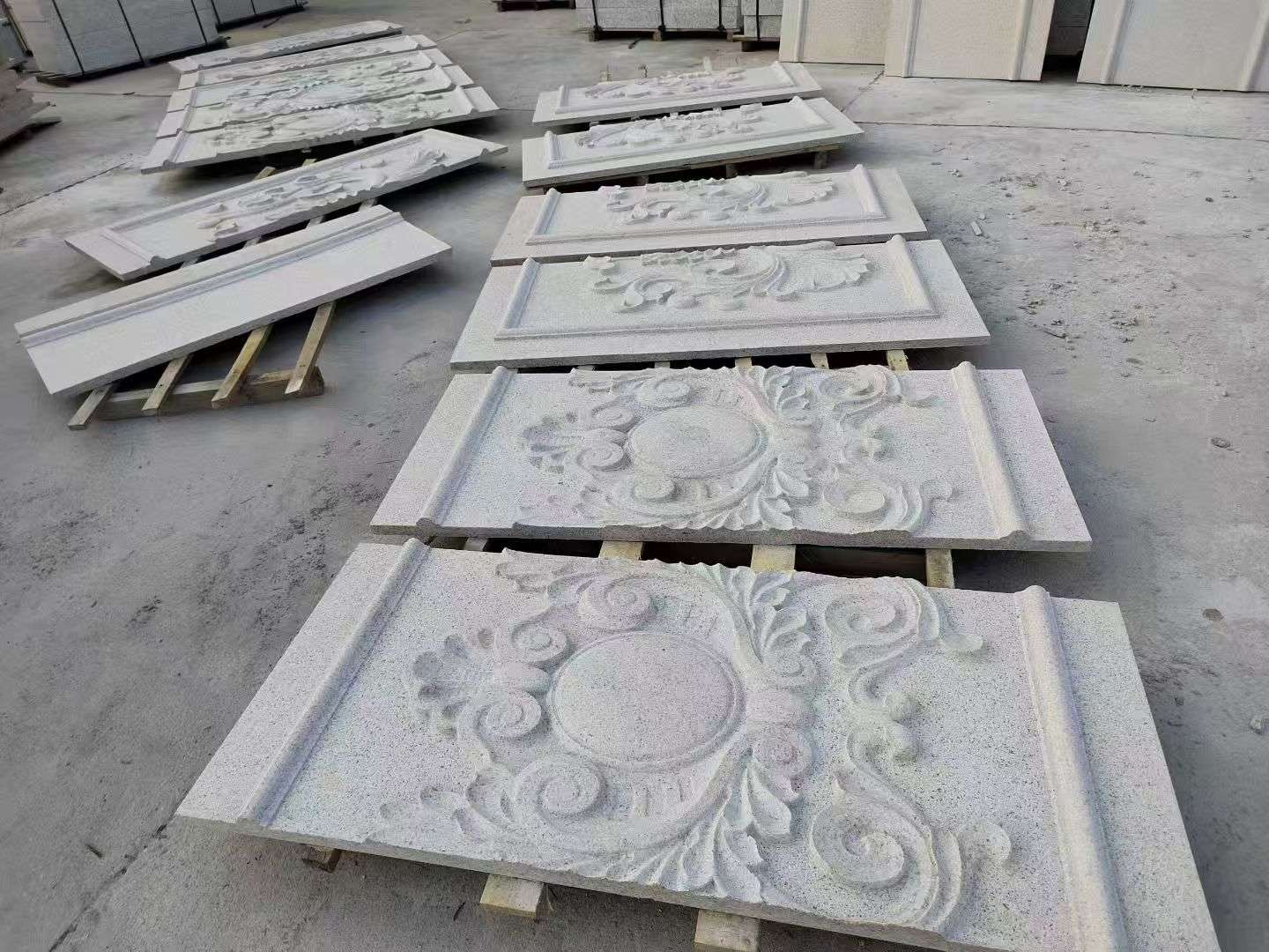 海南 芝麻白干挂雕花板