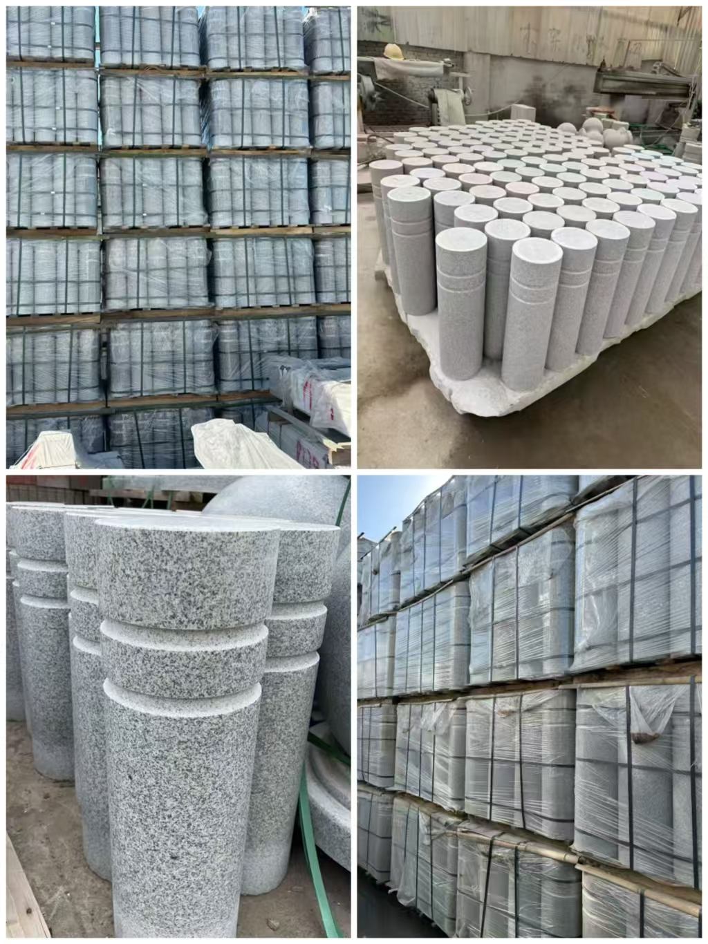 海南 芝麻白花岗岩挡车柱、隔离柱多少钱