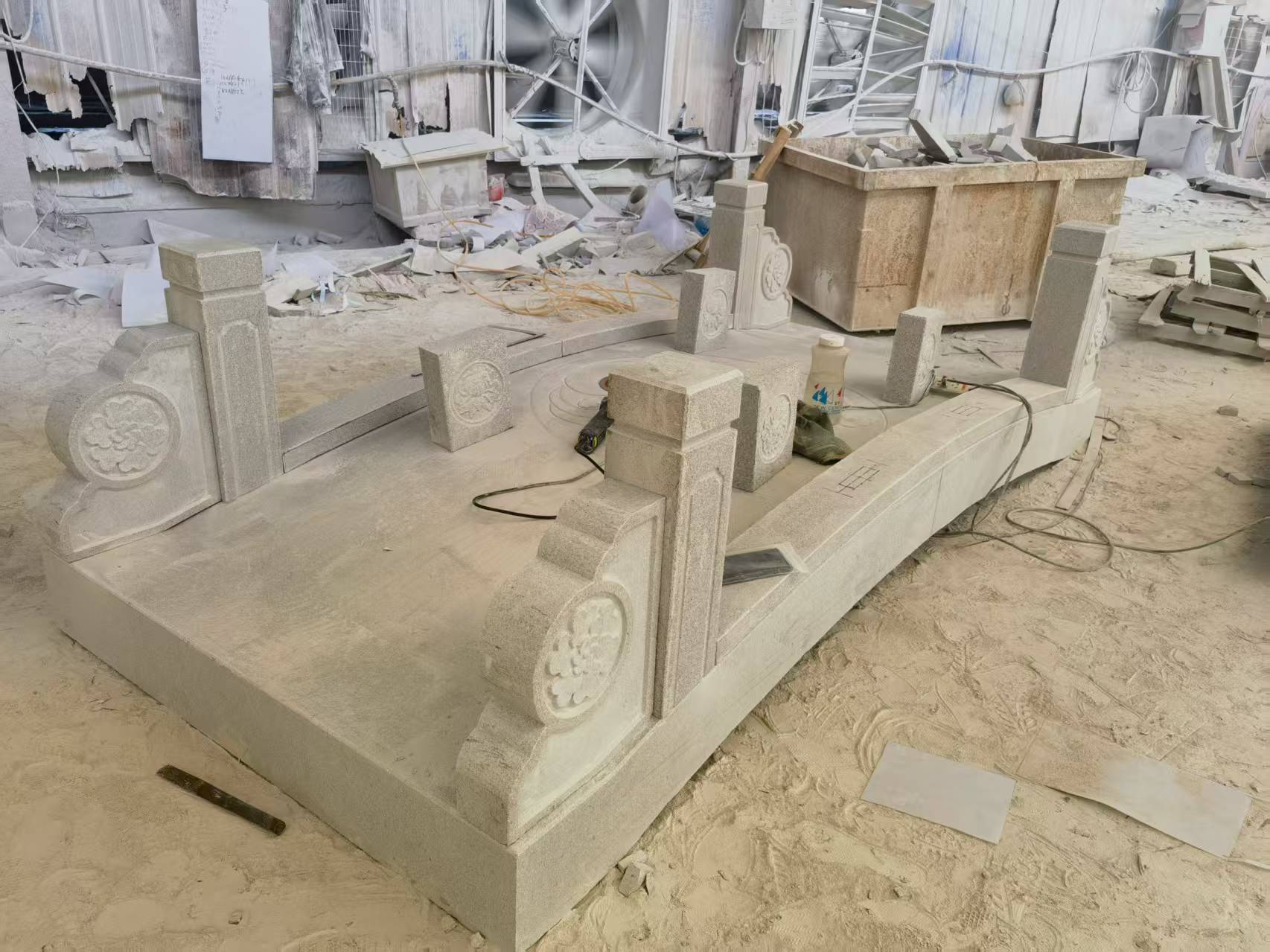 海南 芝麻灰火烧面石桥-拼装