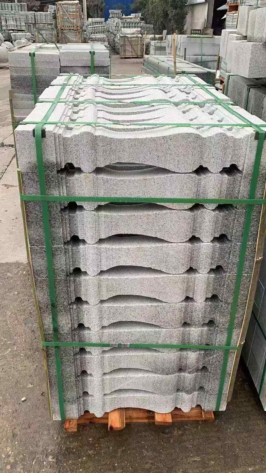 海南 芝麻白方形拉丝面，栏杆花瓶柱