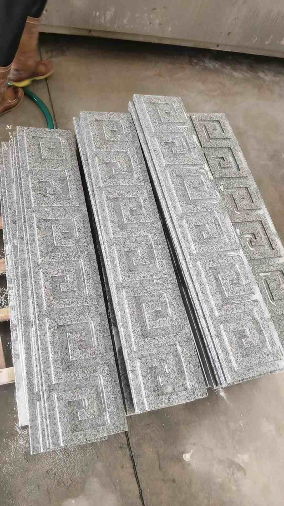 海南 别墅回纹线条，雕刻