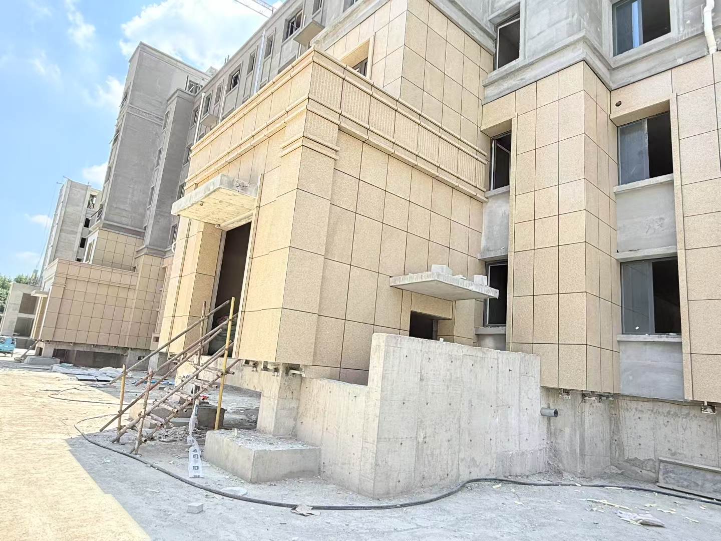 海南 黄金麻干挂，工地实拍